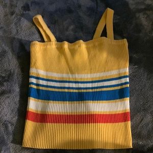 yellow tank size small in good condition